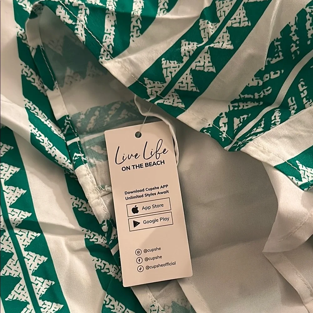 Cupshe Striped Crossover Halterneck Mini Dress NWT - Picture 13 of 13